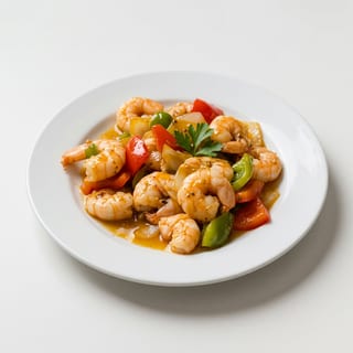 6 Cooked Shrimp